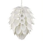 Свет для уюта и гармонии в спальне подарит белая люстра